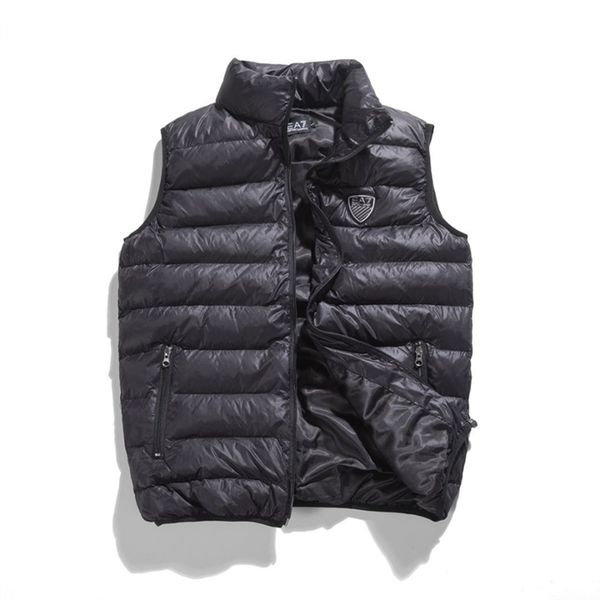 

canada usa style mens tyle real feather down winter fashion vest bodywarmer advanced waterproof fabricm-3xl#98, Black;white
