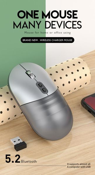 

mice wireless mouse rechargeable computer charging gaming 3 adjustable dpi levels for pc laptop