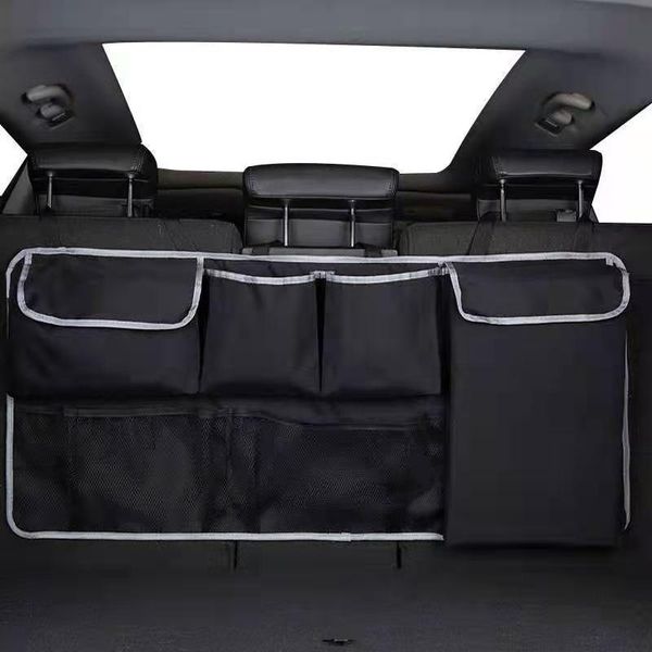 

car organizer trunk universal rear seat back storage bag multi hanging nets pocket auto stowing tidying interior accessories