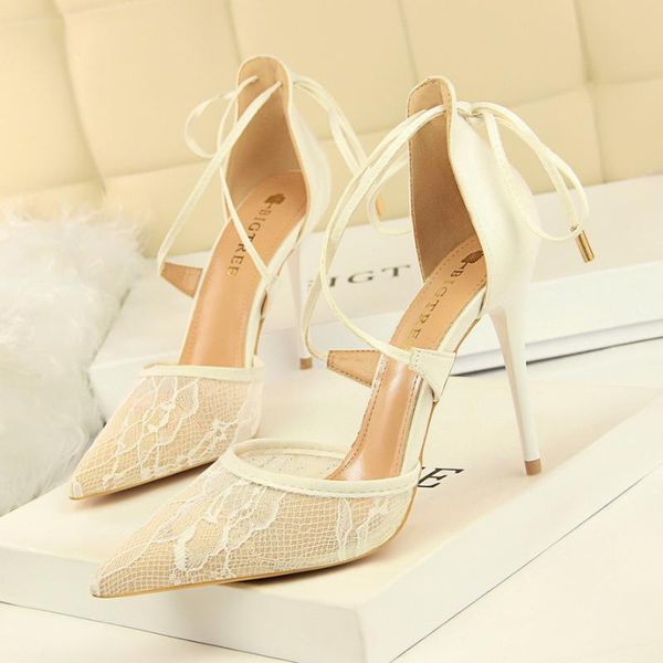 

women's sandals summer 2021 xing gao heel fashion size 10cm high heels shallow mouth mesh cross strap women shoes dress, Black