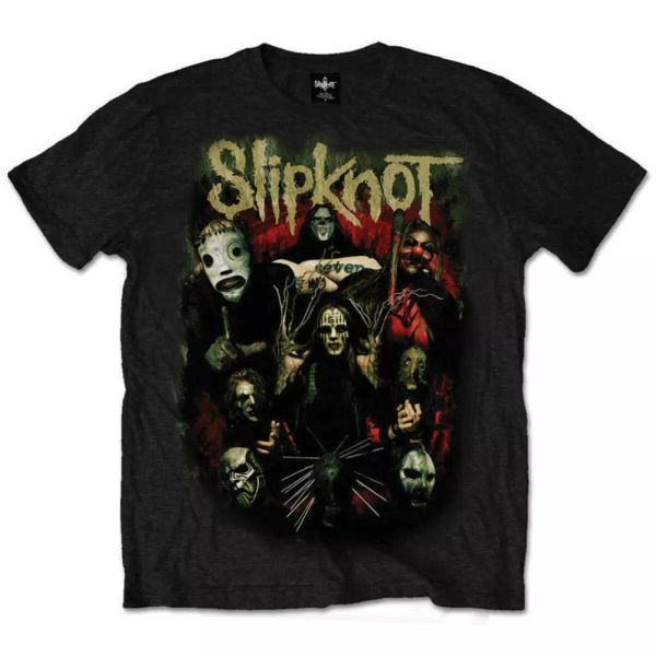 

slipknot come play dying official t-shirt men unisex, White;black