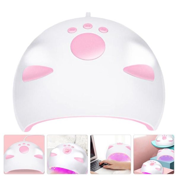 

nail dryers 1pc cat shape sheet light manicure lamp usb glue baking