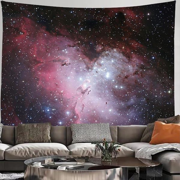 

tapestries starry sky tapestry mandala wall hanging boho decor macrame hippie witchcraft
