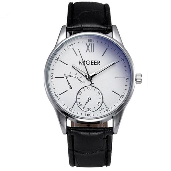 

wristwatches fashion luxury crocodile faux leather mens analog watch wrist watches relogio masculino #c, Slivery;brown