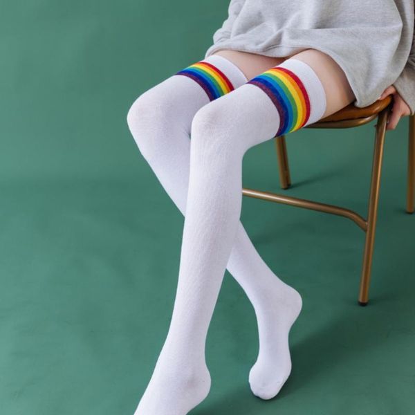 

socks & hosiery women's over-knee pure cotton knitted warmth thick boots, Black;white