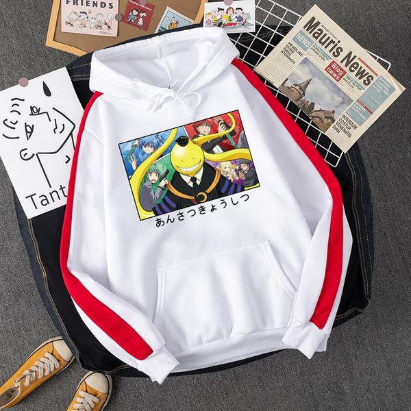 

men's hoodies & sweatshirts fleece autumn clothing saiki k japanese cartoon printing hoody thick winter mens hooded oversized soft swea, Black