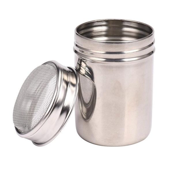 

storage bottles & jars functional stainless steel chocolate shaker icing sugar salt cocoa flour coffee sifter