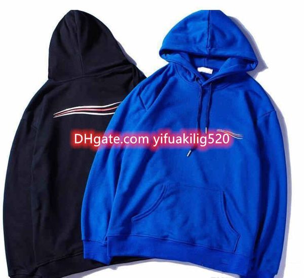 

2021 homme hooded sweatshirts mens women designer hoodies men's clothing high street print hoodie's pullover winter sweatshirt&#03, Black
