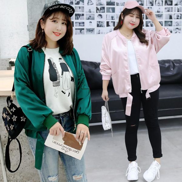 

women's jackets korean style fashion casual loose full sleeev embroidery letter plus size xl-4xl women 2021 autumn selling lady, Black;brown