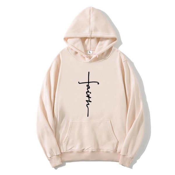 

women's hoodies & sweatshirts autumn winter women faith embroidered sweatshirt long sleeve pullovers christmas casual warm hooded, Black