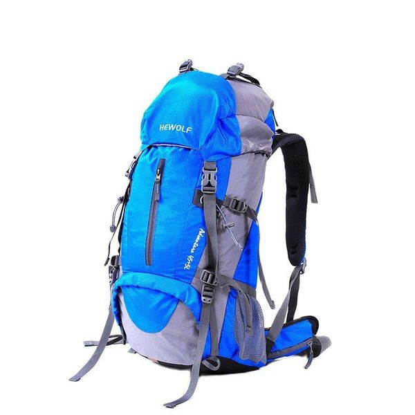 

outdoor bags 50l backpack camping bag waterproof mountaineering hiking backpacks sport hewolf climbing rucksack