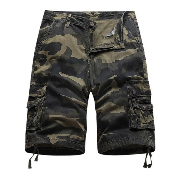 

running shorts summer men camouflage printed multi pockets male cargo sports fitness fifth sportswear, Black;blue