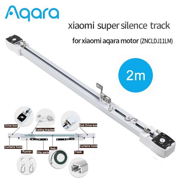 

smart home control eu country super silent electric curtain track for aqara,aqara rail system