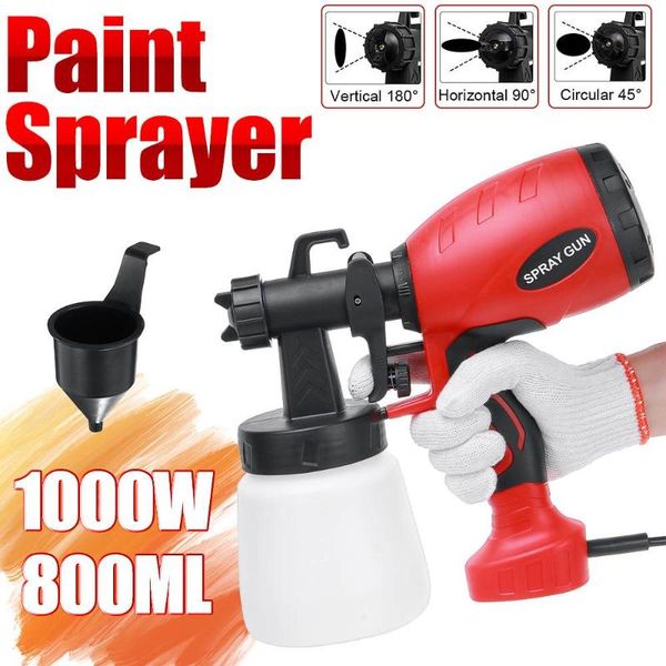 

professional spray guns 1000w adjustable detachable electric handheld gun car paint sprayers home decorating airbrush flow control easy use
