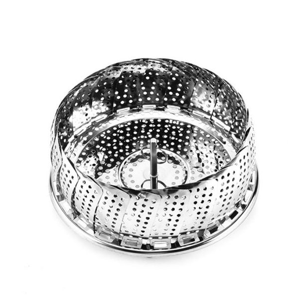 

hanging baskets folding stainless steel steamer vegetable kitchen fruit food basket mesh rack cookware and utensilsin in stock