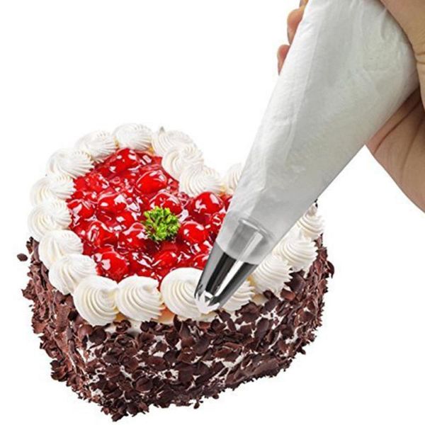 

baking & pastry tools cake tool decorating mouth diy tips set bag candy cream nozzle stainless steel kitchen cooking snack supplies