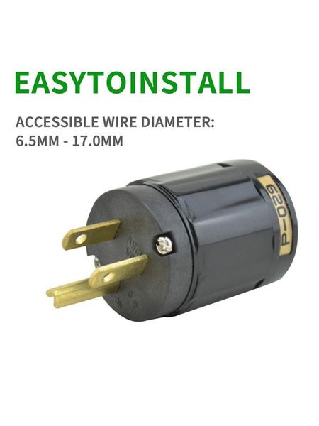 

smart power plugs hifidiy eu/us/au pure copper gold plated plug tail connector for hifi audio supply wire