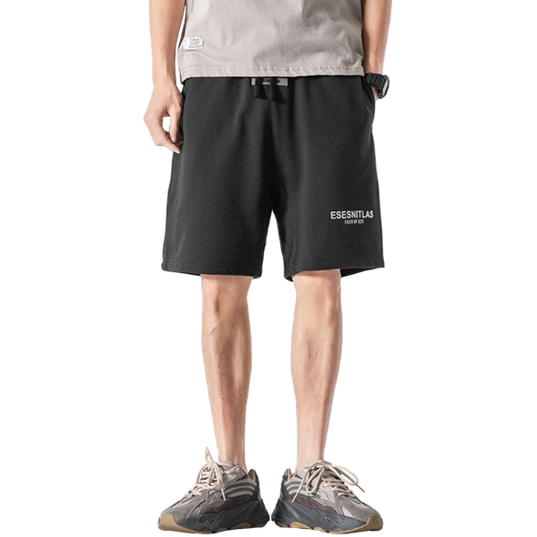 

men's shorts black of grey white loose five-point pants sports casual summer short with pockets for women mens boy students, White;black