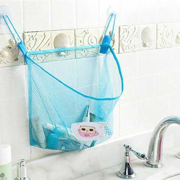 

storage bags child bath toy bag organiser net suction baskets kids bathroom mesh