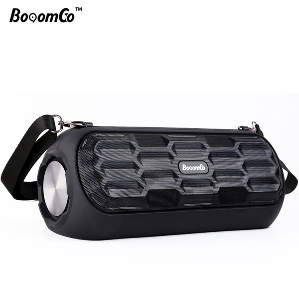 Booomgogo Alemanha Super Bass 20W Speakers Bluetooth à prova d'água BG-6 Music War Tambor altifalante pesado ao ar livre com AUX USB TF Card Slot FM Radio Subwoofers