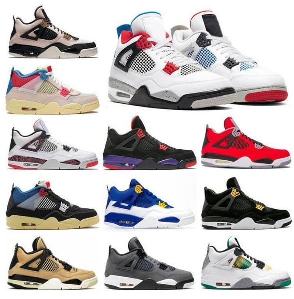 

2021 with shoe box designers sail neon 4 4s metallic purple boots union noir guava ice jumpman mens shoes sneakers black cat bred fire