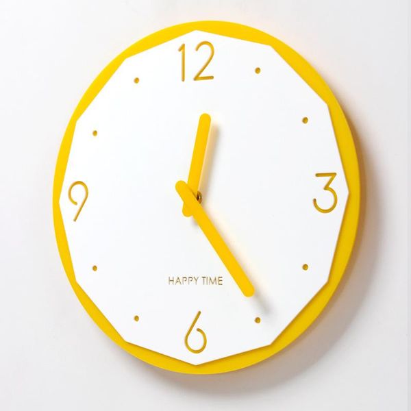 

wall clocks nordic creative clock silent acrylic quartz minimalist modern design geometric duvar saati home decor af50wc