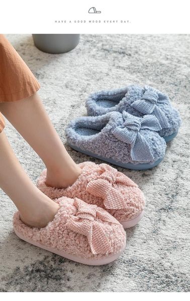 

home slippers slides furry flat sandals female cute fluffy house shoes woman, Black