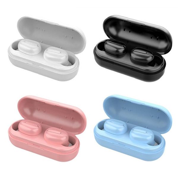 L13 sem fio Bluetooth 5.0 TWS Mini Earbuds Portátil Handsfree Microfone Headset Carregamento Case Esporte Fone de Ouvido Estéreo