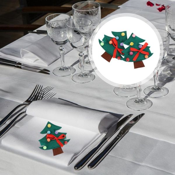 

napkin rings 6pcs funny christmas tree ring interesting xmas party buckle
