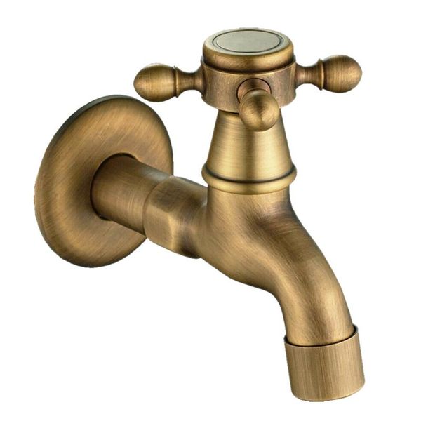 

parts antique vintage brass wall mounted swivel knob water faucet taps garden bathroom basin mop machine tap