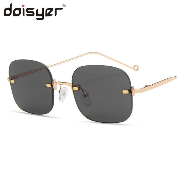 

sunglasses doisyer 2021 women's are rimless and stylish, White;black