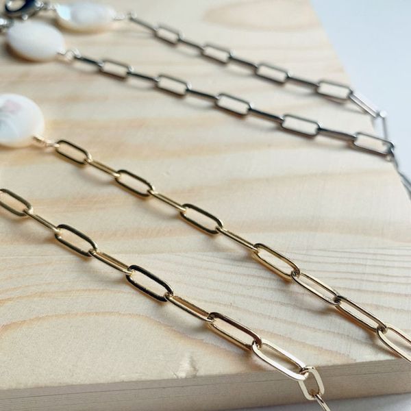 

b9rv straight mask hanging eyeglasses s rope shell mask detachable necklace hanging chain glasses chain antimulti-purpose necklace