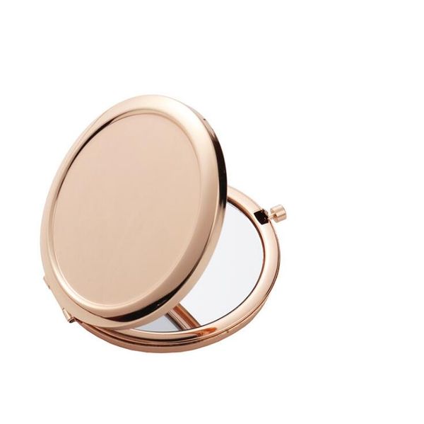 Сублимационные макияжные зеркала железо 2 лица DIY пустые 4 цвета алюминиевый лист девушка подарок косметическое компактное зеркало портативное украшение A02