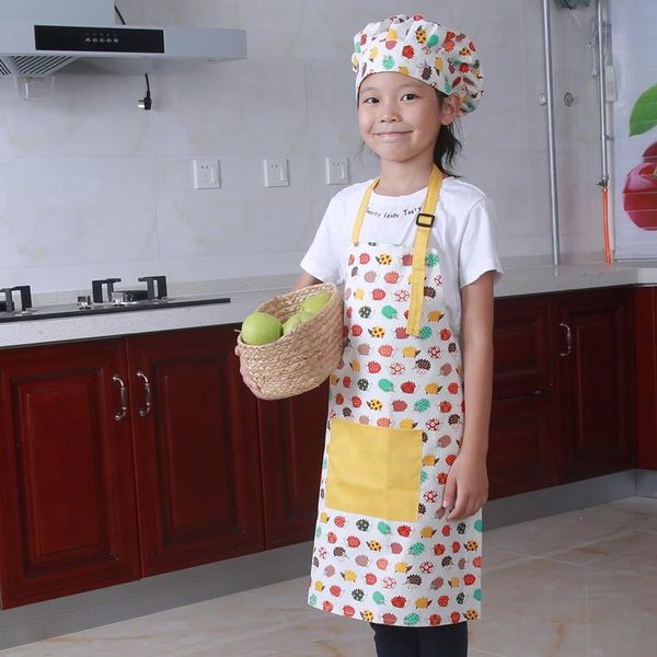 

cartoons animal plaid cooking children's apron dress kitchen home baking parent-child sleeveless cotton painting aprons kids