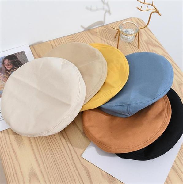 

female beret fashion solid color winter autumn warm cap cute felt trilby hats for women outdoor travel, Blue;gray