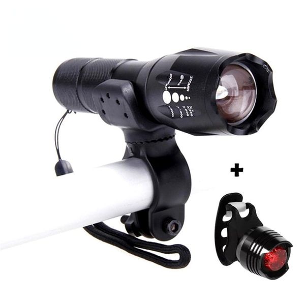 

bike lights safety taillight waterproof cycling accessories bright light set headlight torch red bicycle lamp