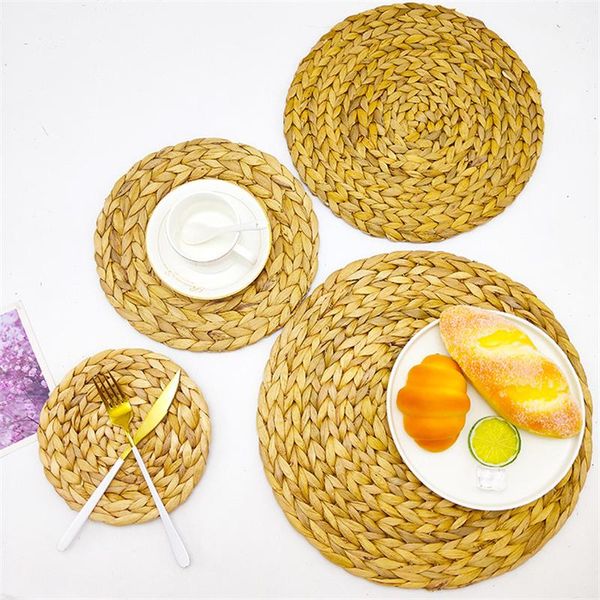 

mats & pads non-slip table placemats for dining mat placemat drink cup coasters pad heat insulation kitchen weaving