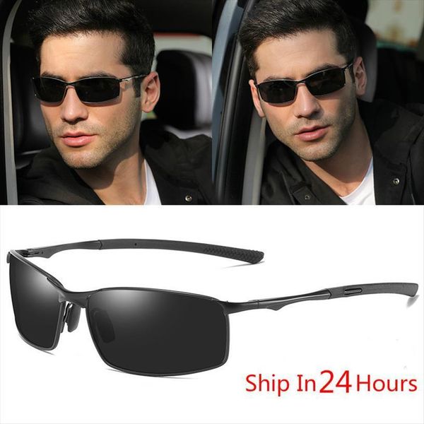 

alloy frame polarized sunglasses men women fashion classic design uv400 outdoor driving sun glasses, White;black