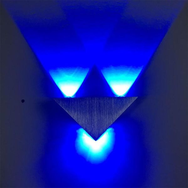 

modern led triangle aluminum wall lamp bedroom corridor staircase indoor spot lights decoration