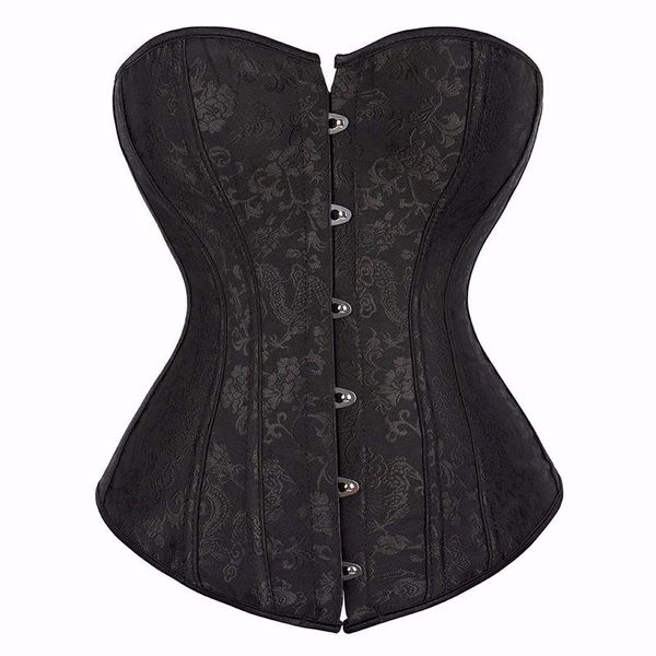 

bustiers & corsets corset for women lingerie overbust gothic clothes halloween vintage plus size espartilho mujer black white