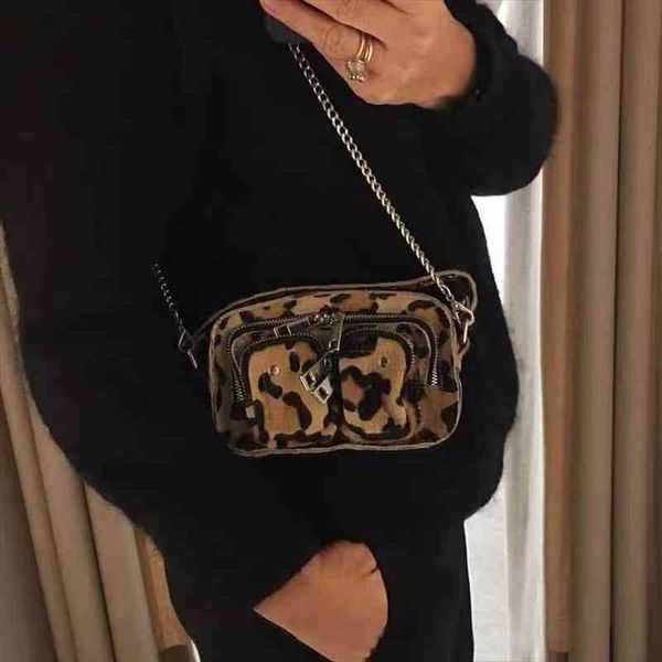 

crocodile waist packs designer bag leopard pattern ladies retro chain pu leather chest handbags belt