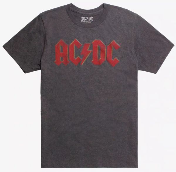 

ac/dc faded logo rock band t-shirt new licensed & official xs-2xl, White;black