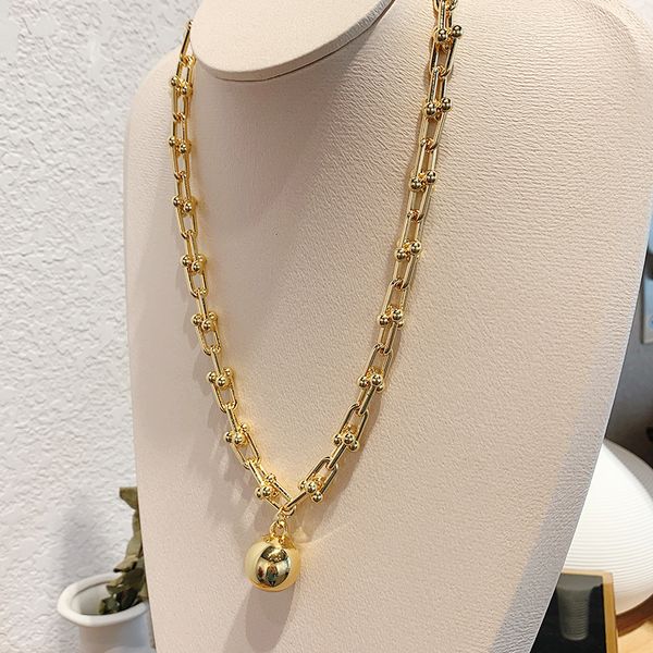 

xianlan217 the european and american wind personality metal ball ball chain pendant necklace joker paragraphs temperament web cele, Silver