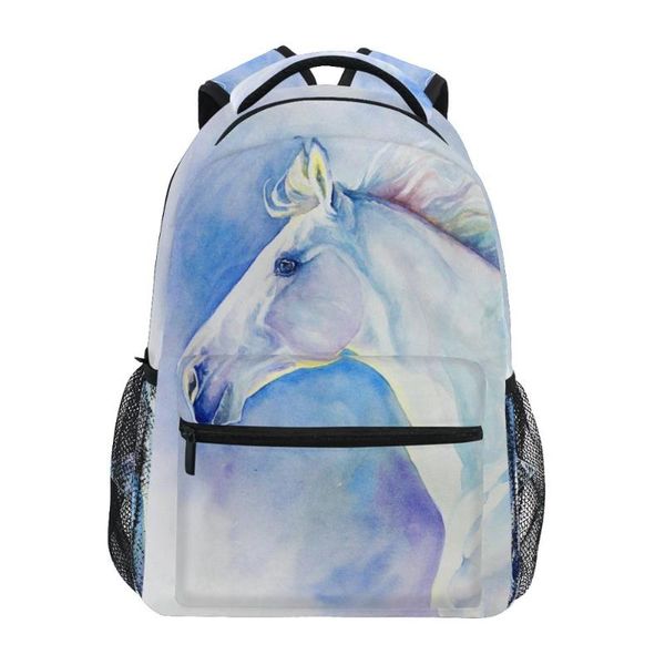 

children backpack school bags for boys suitable grades 1-9 waterproof horse luxury backpacks kids satchel schoolbgs