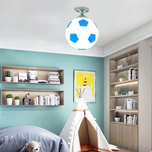 

football led ceiling light indoor bar kids room lighting for boys lamp fixture home decorate
