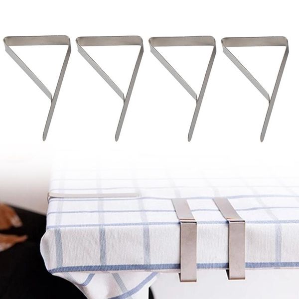 

clothing & wardrobe storage 4pcs stainless steel tablecloth clamps wedding promenade table cover holder clip promenade/round board stable cl