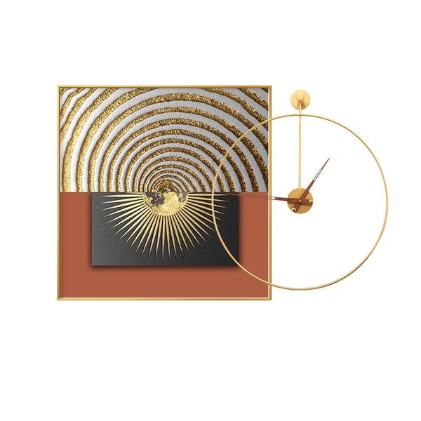 

wall clocks modern luxury clock metal living room decoration watches home decor creative mural combination mute undefined