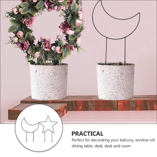 

pcs garden trellis moon shaped plant climbing racks support decorations