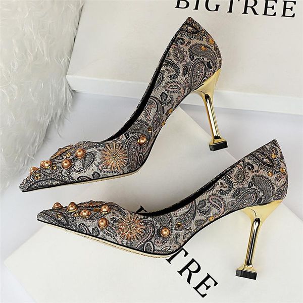 

evening shoes vintage heels dress women extreme high pumps designer luxury 2021 fetish, Black
