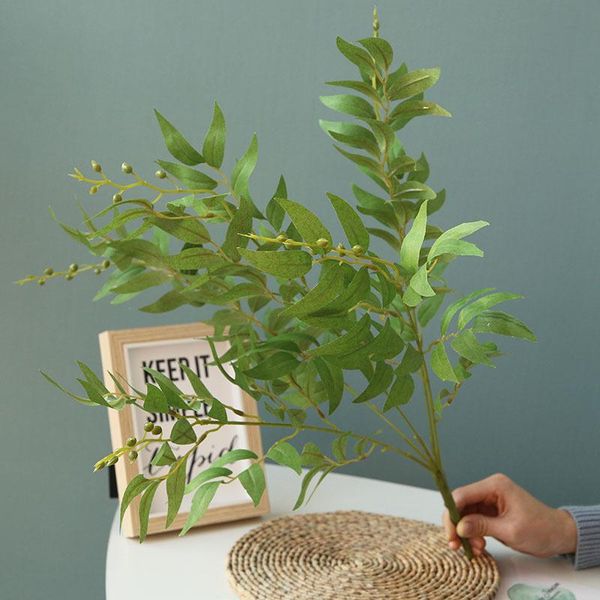 

decorative flowers & wreaths artificial willow leaf vine plant leaves wedding decoration layout rattan branch party decorations